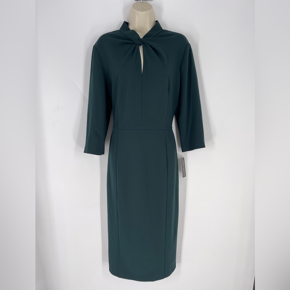 Donna Morgan Green Cutout Dress (B15)
